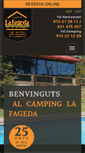 Mobile Screenshot of campinglafageda.com